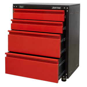 American PRO Modular Cabinet with Worktop 4 Drawer 665mm APMS84 4
