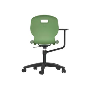 Arc Swivel Tilt Chair with Arm Tablet TA8F 6