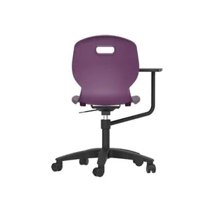 Arc Swivel Tilt Chair with Arm Tablet TA8G 6