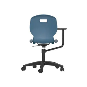Arc Swivel Tilt Chair with Arm Tablet TA8SB 6