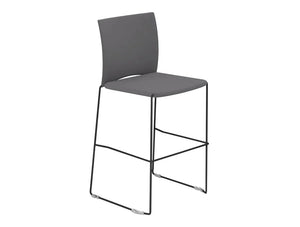 Ariz Upholstered Seat And Backrest Stool Model 570Cv Pro Ari570Cv Ev 14 Blk