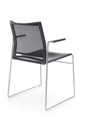 Ariz Plastic Seat And Mesh Backrest Chair Model 555V 6