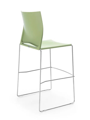Ariz Upholstered Seat And Plastic Backrest Chair Model 560V 13