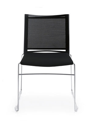 Ariz Upholstered Seat And Plastic Backrest Chair Model 560V 9
