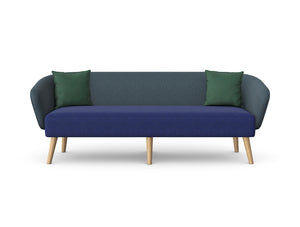 Aspect Upholstered 3 Seater Sofa with Wooden Legs 3