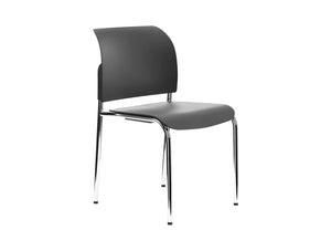 Bit Plastic Seat And Backrest Chair 4 Legged Frame Model 550H