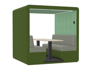 Bob 2-Person Meeting Pod with Glass Front and Back