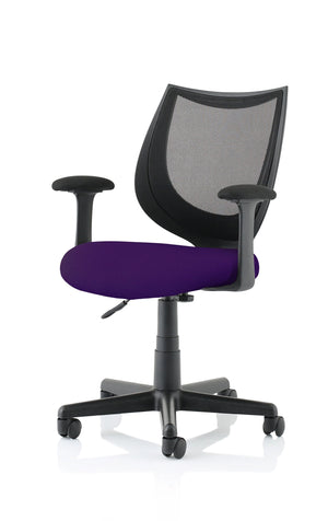 Camden Medium Back Black Mesh Task Operator Office Chair With Arms KCUP1521 2