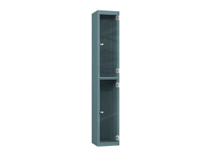 Crystal 2-Door Steel Locker - Slate Grey
