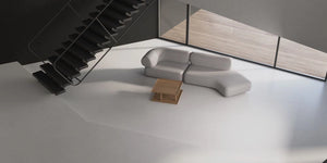Daaz Modular Seating in Different Configurations with Square Low Coffee Table