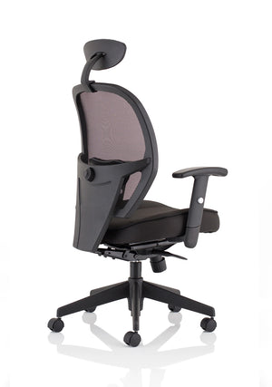 Denver High Mesh Back Black Task Operator Office Chair With Arms KC0283 8