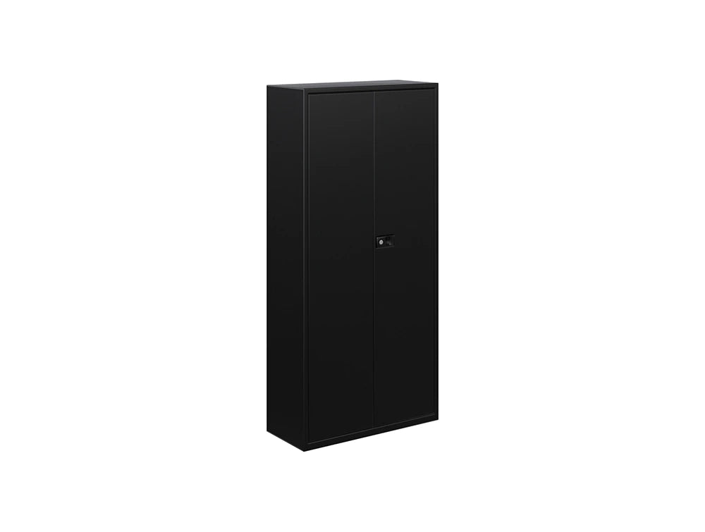 Economy Stationary Cupboards with 3 Shelves - Black