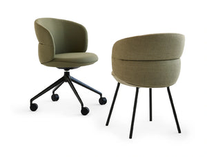 Ekori High Stool with Wooden Legs and Steel Footrest 2