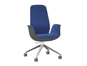 Ellie High Backrest Swivel Armchair With 4 Star Base Pro Ellie10Hst Ev 1 Ev 9 Alu Hc