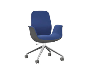 Ellie Low Backrest Swivel Armchair With 4 Star Base Pro Ellie20St Ev 1 Ev 9 Alu Hc