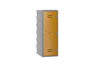 Extreme 1/2 Module Plastic Locker - Yellow