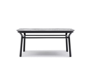 Grace Rectangular Table with Elegant Black Wooden Legs
