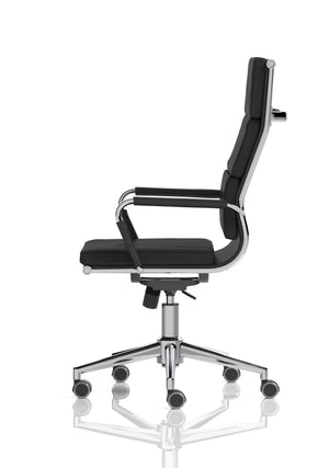 Hawkes Black Pu Chrome Frame Executive Chair EX000219 4