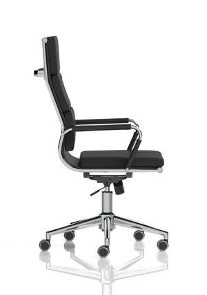 Hawkes Black Pu Chrome Frame Executive Chair EX000219 8