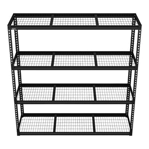 Heavy-Duty Modular Racking Unit with 4 Mesh Shelves 300kg Capacity Per Level 1830mm APMR1 3