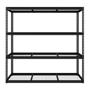 Heavy-Duty Modular Racking Unit with 4 Mesh Shelves 300kg Capacity Per Level 1830mm APMR1 5