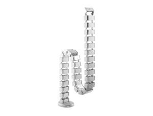 Height Adjustable Square Cable Spine Silver