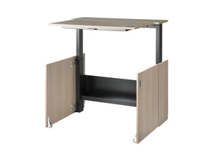 Homefit Smart Cabinet With Height Adjustable Worktop And Storage Shelf In Oak Extended