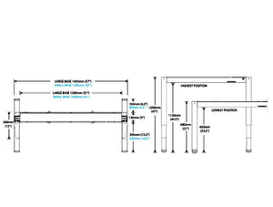 Humanscale Float Standing Office Desk For Office Or Home Areas 10 Dimensions