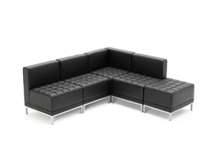 Infinity Modular Cube Chair Black Soft Bonded Leather BR000199 11