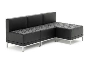 Infinity Modular Cube Chair Black Soft Bonded Leather BR000199 5