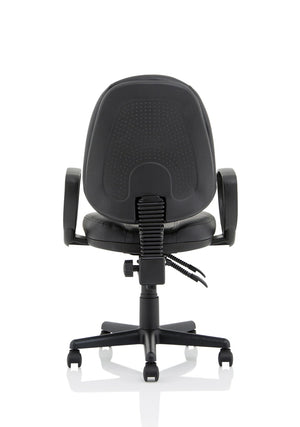 Jackson Medium Back Black Leather Task Operator Office Chair KC0292 7