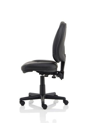 Jackson Medium Back Black Leather Task Operator Office Chair OP000229 12