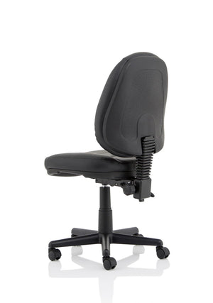 Jackson Medium Back Black Leather Task Operator Office Chair OP000229 5