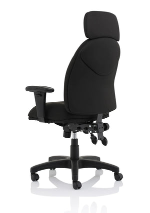 Jet Black Fabric Executive Chair OP000236 6
