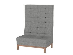 Jig Modular High Back Soft Seating Range Straight Unit In Grey