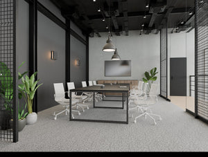 Key Meeting Table in Black with Gravity Meeting Room Chair with Arms in Meeting Area 2