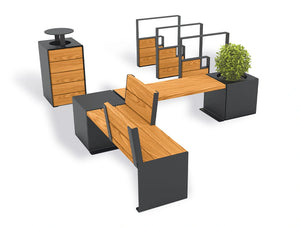 Kube Litter Bin - 120L Capacity