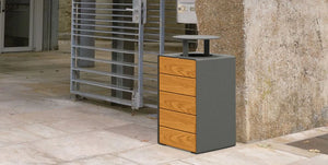 Kube Litter Bin - 120L Capacity