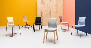 Linar Plus Wooden Chair Metal Legs 3