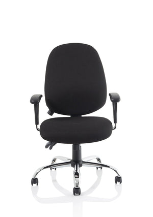 Lisbon Medium Back Task Operator Office Chair With Height Adjustable Arms OP000073 4