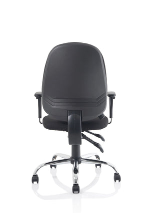Lisbon Medium Back Task Operator Office Chair With Height Adjustable Arms OP000073 8