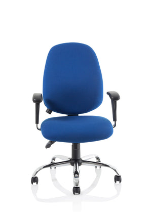 Lisbon Medium Back Task Operator Office Chair With Height Adjustable Arms OP000074 4