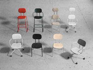 MDD New School Modular Seating Range with Castor Wheels and metal Frame