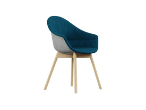 Mamu Moulded Fleece With Upholstery Cover Chair Wooden Leg Not Mamu Mm Kt D Ashme66007Lfl