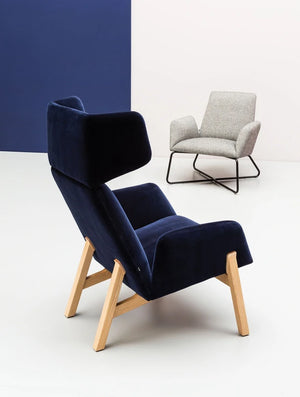 Manta Armchair Club Wooden Leg Ma1L 2