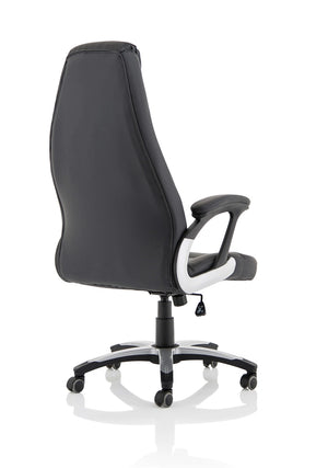 Metropolis High Back Black Leather Look Chair EX000230 8