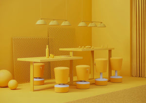 Mickey Pouffe With Fabric Base 1