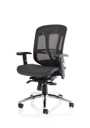 Mirage Ii Mesh Back Task Operator Office Chair With Height Adjustable Arms EX000162 4