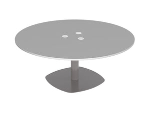 Mono Giant Round Meeting Room Table with Power 2