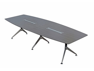 Nero Executive Boardroom Table with Cable Management